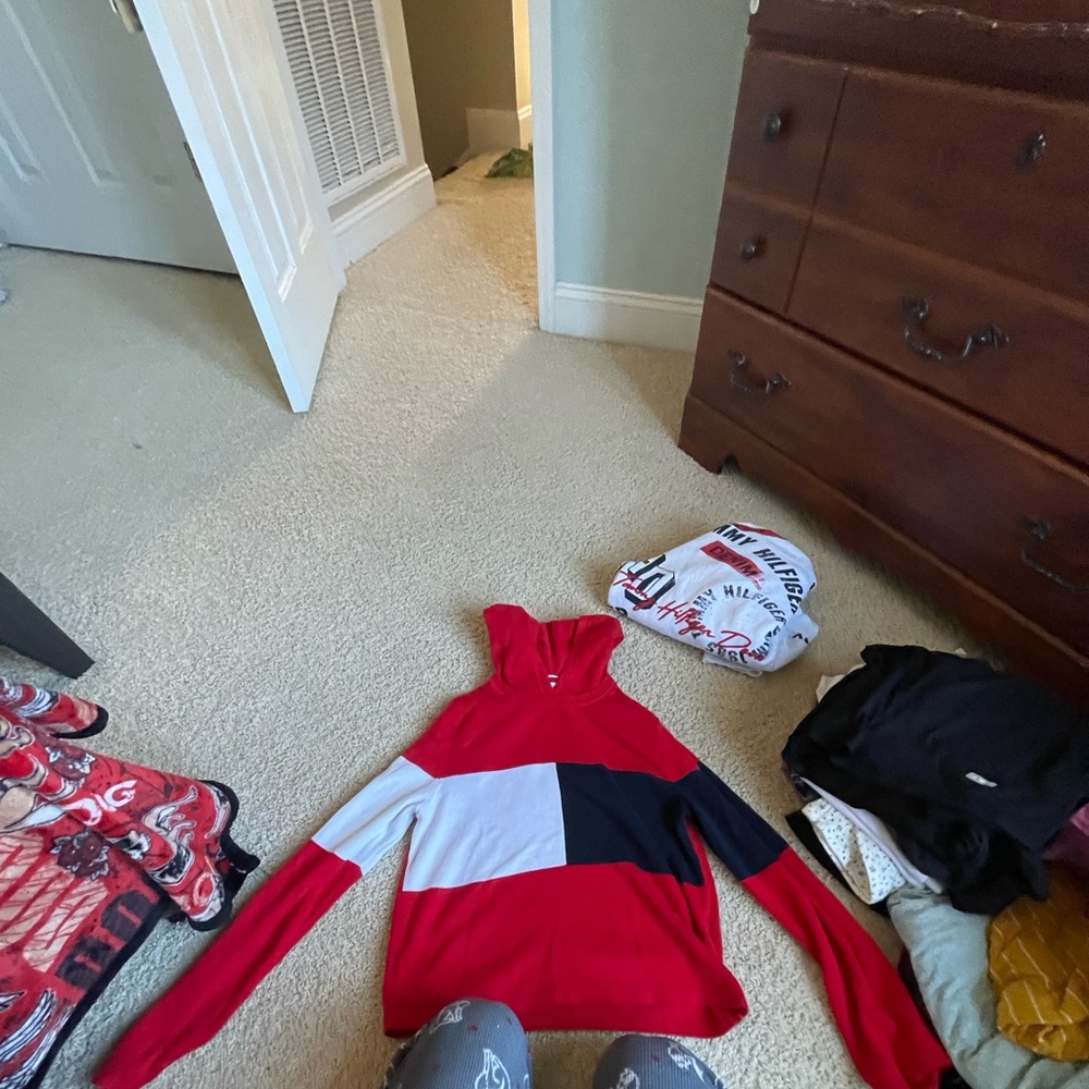 Tommy Hilfiger long sleeve hoodie shirt